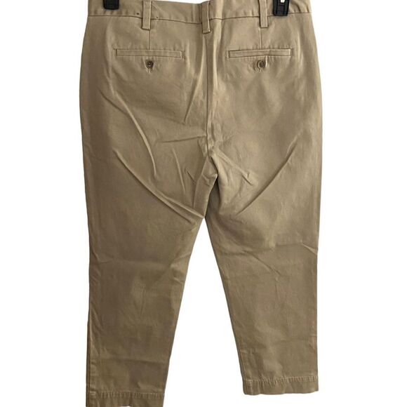 Lands' End Tan Midrise Chino Cropped Capris Women's Size 10​​ - Picture 2 of 10